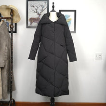 Load image into Gallery viewer, Fitaylor Women Winter Down Jacket Ultra Light 90% White Duck Down Stand Collar Snow Wear Ladies Long Parkas Down Overcoat