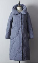 Load image into Gallery viewer, Fitaylor Women Winter Down Jacket Ultra Light 90% White Duck Down Stand Collar Snow Wear Ladies Long Parkas Down Overcoat